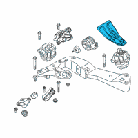 OEM 2020 BMW M760i xDrive Engine Mount Bracket Left Diagram - 22-11-6-866-153