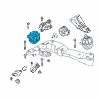 OEM 2018 BMW M760i xDrive Engine Mount Right Diagram - 22-11-6-866-156