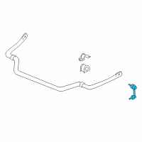 OEM 1998 Acura RL Link, Right Front Stabilizer Diagram - 51320-SZ3-013