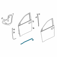 OEM 2017 Honda HR-V Seal, R FR Door Lw Diagram - 72326-T7W-A01