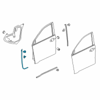 OEM 2022 Honda HR-V Sub Seal, R FR Doo Diagram - 72324-T7W-A01