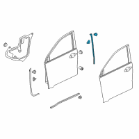 OEM 2019 Honda HR-V Sub Seal, R FR Doo Diagram - 72327-T7W-A01