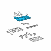 OEM 2012 Toyota Yaris Center Floor Pan Diagram - 58113-52904