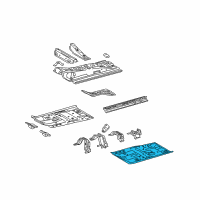 OEM Toyota Yaris Front Floor Pan Diagram - 58112-52904