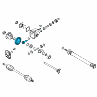 OEM 2013 Infiniti EX37 Gear Set Final Drive Diagram - 38100-AR260