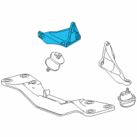 OEM 1995 BMW 750iL Engine Mount Right Diagram - 22-11-1-095-886