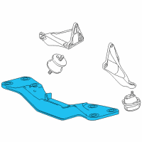 OEM 1995 BMW 750iL Gearbox Support Diagram - 22-32-1-092-596