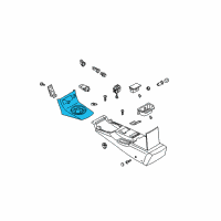 OEM Infiniti G35 Boot Console Diagram - 96935-AM703