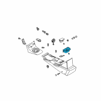 OEM 2005 Nissan 350Z Holder Assy-Cup Diagram - 969A1-CD00A