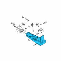 OEM 2003 Infiniti G35 Body-Console Diagram - 96911-AM702