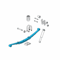 OEM Hummer H3 Leaf Spring Diagram - 25965051