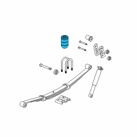 OEM 2008 Hummer H3 Auxiliary Spring Diagram - 15295277