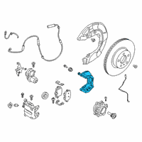 OEM BMW 330i xDrive CALLIPER CARRIER LEFT Diagram - 34-20-6-894-085