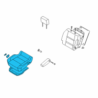 OEM 2012 Nissan Titan Cushion Assembly - Front Seat Diagram - 87300-9FE8A