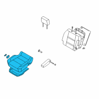 OEM 2004 Nissan Titan Cushion Assy-Front Seat Diagram - 87300-8S200