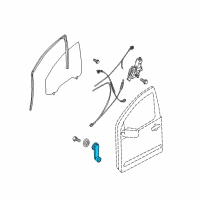 OEM 2014 Nissan Titan Handle Window Regulator Diagram - 80760-JJ00A