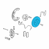 OEM 2017 Chevrolet Camaro Front Brake Rotor Assembly Diagram - 84271643