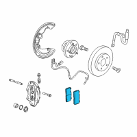 OEM 2018 Cadillac CTS Front Pads Diagram - 23399101