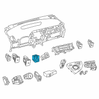 OEM 2012 Toyota Prius Plug-In Mirror Switch Diagram - 84870-28030