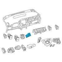 OEM 2015 Toyota Prius Plug-In Seat Heat Switch Diagram - 84751-47040