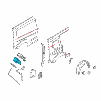 OEM 2015 Ford Transit Connect Fuel Pocket Diagram - DT1Z-5427936-E