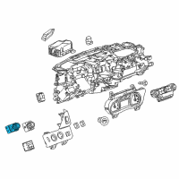 OEM 2015 Chevrolet Silverado 2500 HD Headlamp Switch Diagram - 84448511