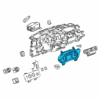 OEM GMC Yukon Instrument Cluster Diagram - 84054169