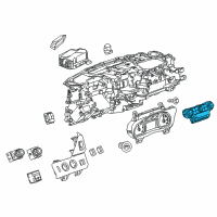 OEM 2016 Chevrolet Suburban 3500 HD Dash Control Unit Diagram - 84258727