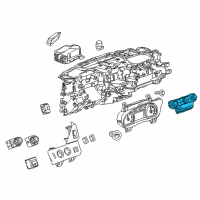 OEM 2016 GMC Yukon XL Dash Control Unit Diagram - 84258727