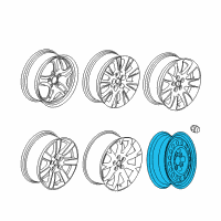 OEM Buick Regal Compact Spare Diagram - 13235015