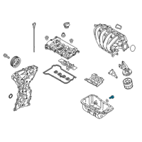 OEM Toyota Oil Pan Drain Plug Diagram - 90118-WBB26