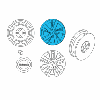 OEM 2013 Nissan Altima Aluminum Wheel Diagram - 40300-3TA2E