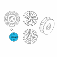 OEM Nissan Pathfinder Disc Wheel Ornament Diagram - 40342-4RB5A