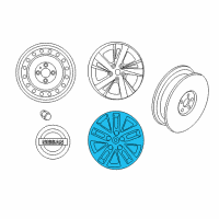 OEM Nissan Altima Disc Wheel Cap Diagram - 40315-3TM0B