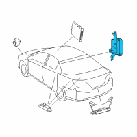 OEM 2018 Lexus ES350 Receiver Assembly, Electrical Diagram - 897B0-06070