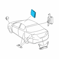 OEM 2017 Lexus ES350 Smart Key Control Module Diagram - 89990-0W010