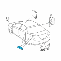 OEM 2017 Lexus ES350 Antenna Assembly, Indoor Diagram - 899A0-06030