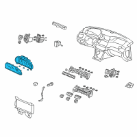 OEM 2008 Honda Accord Meter Assembly, Combination Diagram - 78100-TE1-A01