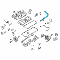 OEM 2013 BMW X3 Vent Hose Diagram - 11-15-7-581-815