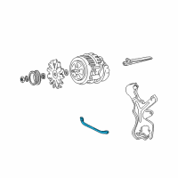 OEM 1994 Chevrolet C3500 Bracket-Generator Rear Diagram - 10187611