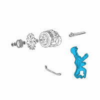 OEM Chevrolet C3500 Bracket, Generator & P/S Pump Diagram - 10187610