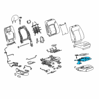 OEM 2012 Buick LaCrosse Heater Asm-Front Seat Cushion Diagram - 20822528