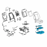 OEM Buick LaCrosse Seat Cushion Pad Diagram - 20956927