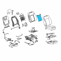 OEM 2011 Buick LaCrosse Heater Asm-Front Seat Back Cushion Diagram - 20822529