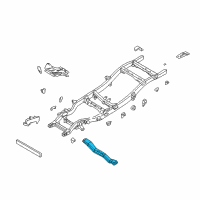 OEM 2002 Nissan Frontier Engine Mounting Member Assembly, Rear Diagram - 11330-7Z301