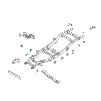 OEM 2003 Nissan Frontier Bracket-Differential Mounting, Rear Diagram - 50343-9Z400