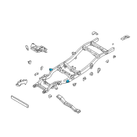 OEM 1999 Nissan Frontier Bracket Cab Mounting 2ND Diagram - 95122-3S630