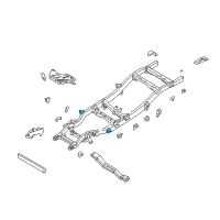 OEM 2000 Nissan Xterra Bracket Cab Mounting 2ND Diagram - 95122-3S630