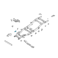 OEM 2003 Nissan Frontier Engine Mounting Bracket Assembly, Left Diagram - 50311-4S135