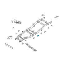 OEM 1998 Nissan Frontier Bracket - Cab Mounting, 3RD Diagram - 95132-3S630